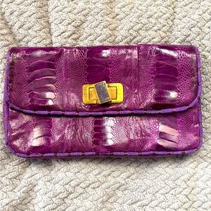 R&Y Augousti Eel Skin Clutch